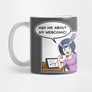 Ask me about my webcomic! Mug